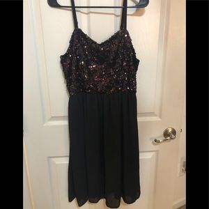 Fabulous Sequin & Chiffon Dress